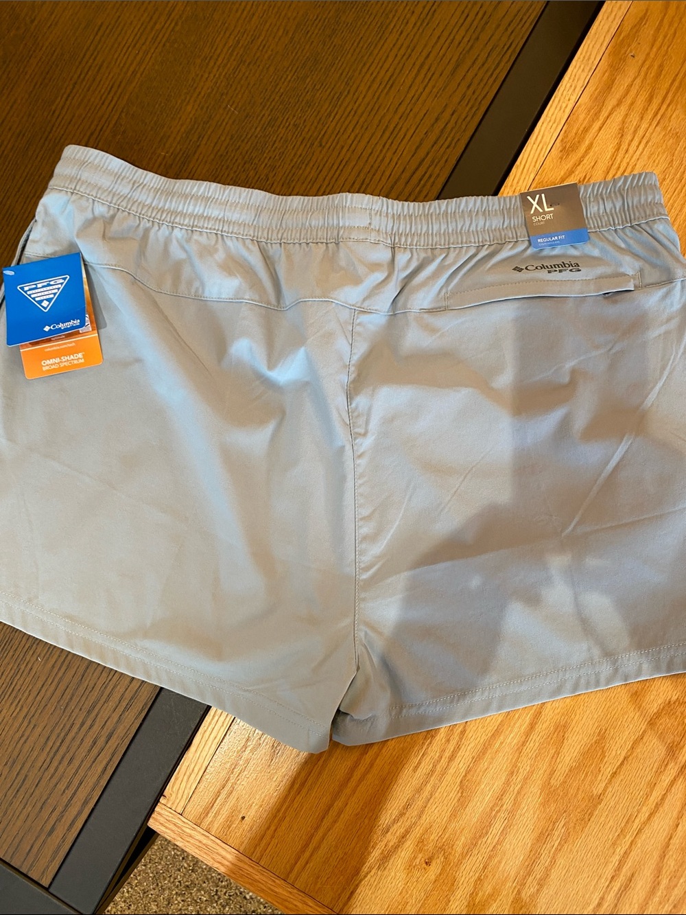 Columbia Rugged Water Gray Athletic Shorts